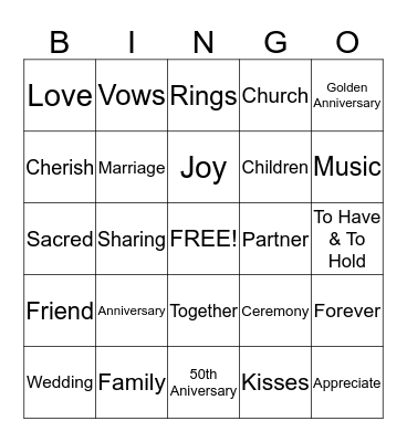 70th Birthday Party BINGO! Bingo Card