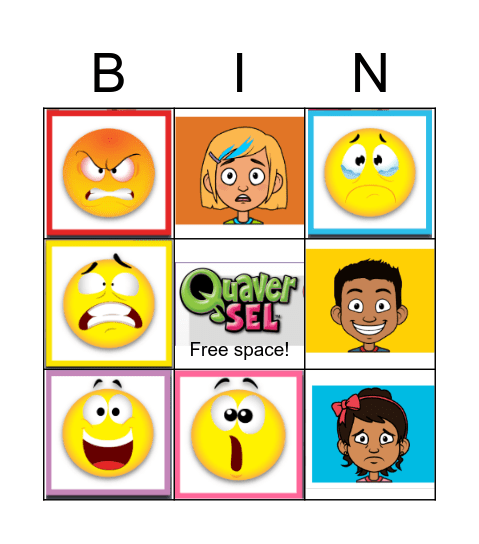 Quaver SEL Bingo Card