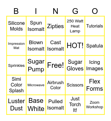Simi Torch Team Bingo! Bingo Card