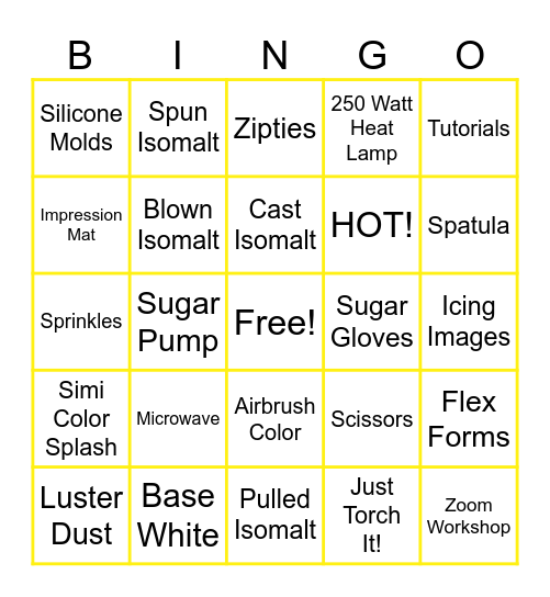 Simi Torch Team Bingo! Bingo Card