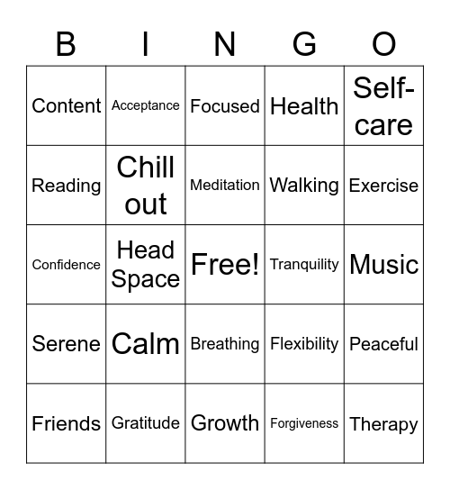 TriPlus Bingo Card
