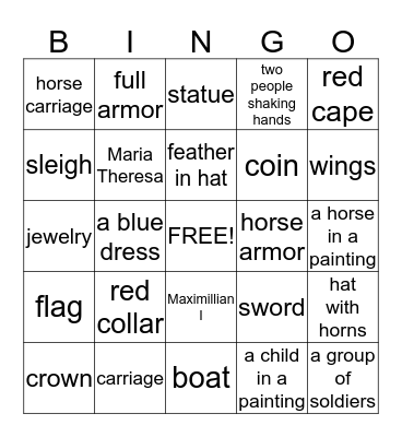 Mpls Institute of Art Bingo Card