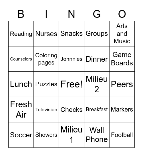 Epstein 5 Bingo Card