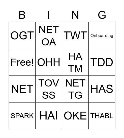 Teambay 10May Bingo Card