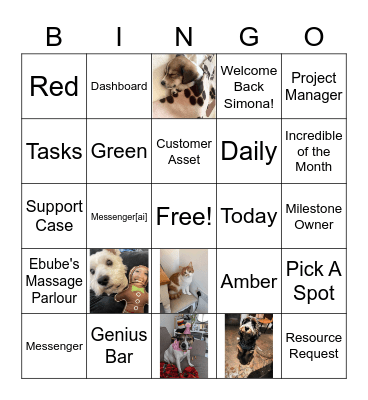 TEAM INCREDIBLES BINGO! Bingo Card