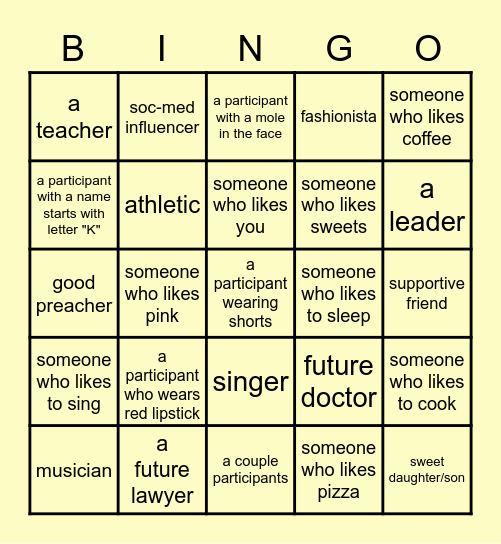 Bingo - Churchmate Edition Bingo Card