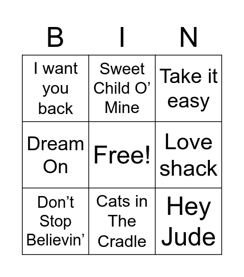 Bingo Card