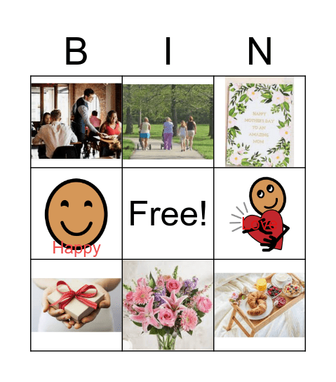 Mother's Day Bingo Card