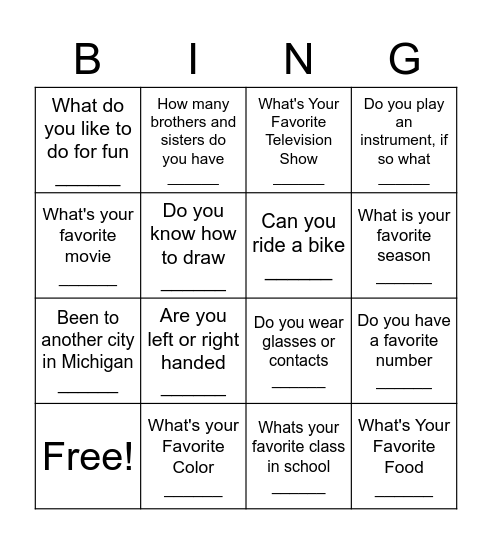 CK - BING Bingo Card