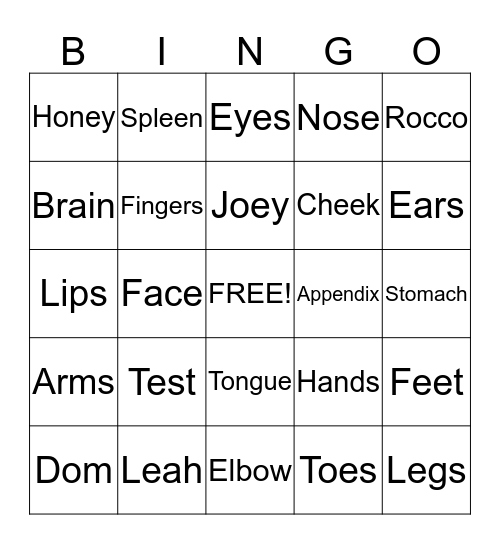 Sociology Bingo Card