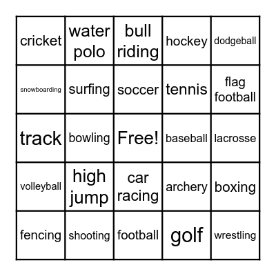 ASL BINGO Card