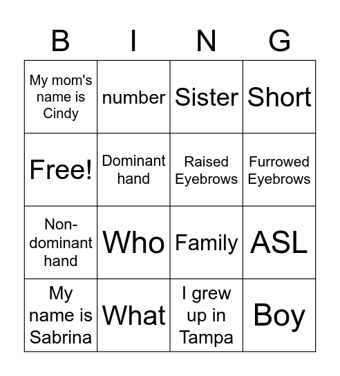 Online Meeting Bingo Card
