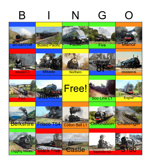 Smoke and Steam Bingo Card