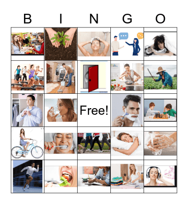 REGULAR AND IRREGULAR VERBS Bingo Card