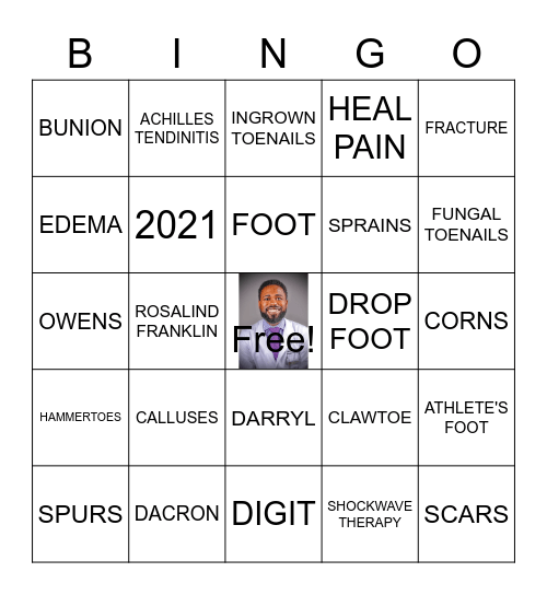 OMARI OWENS DPM Bingo Card