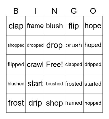 Blended Bingo Card