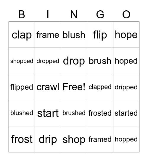 Blended Bingo Card