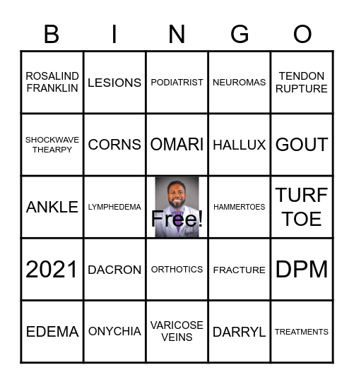 OMARI OWENS DPM Bingo Card