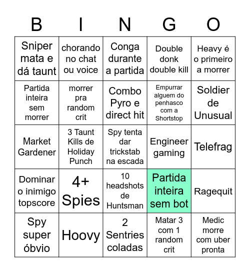 TF2 BINGO Card