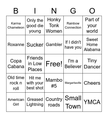 Allison Bingo #2 Bingo Card