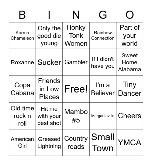 Allison Bingo #2 Bingo Card