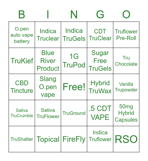 TruBingo Card