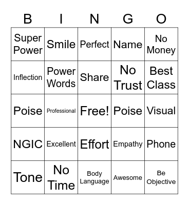 Soft Skills Bingo for ESRs Bingo Card