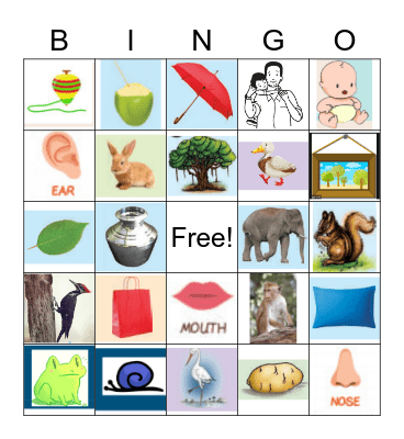 I can say it in Tamil Bingo Card