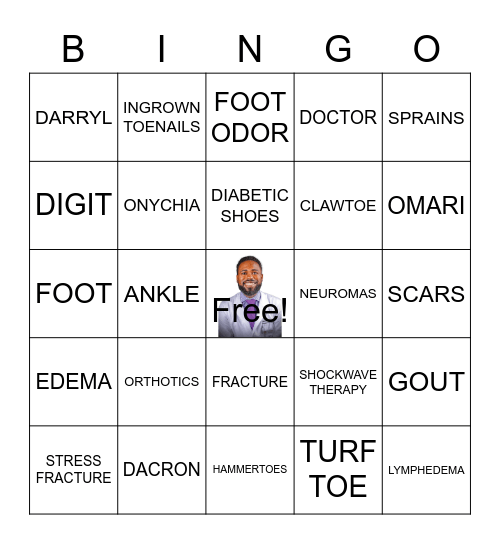 Omari Owens DPM Bingo Card