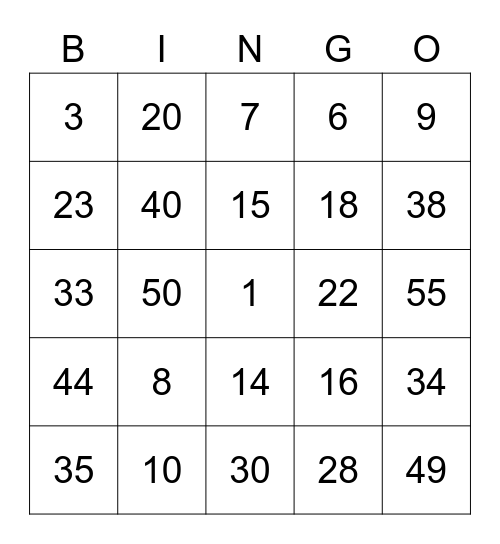 缘聚·竹迹 Bingo Card