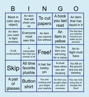 Ice Breaker Session Bingo Card