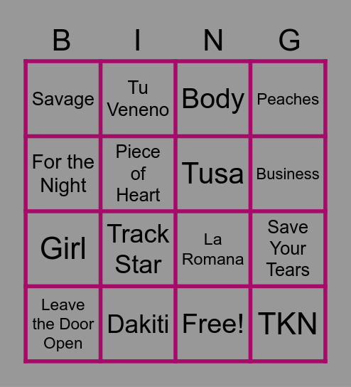 Spring Conference Bingo Card