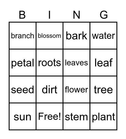 Reading Bingo Card