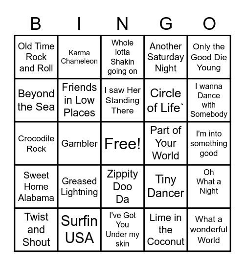 Scotty's PalPal Bingo Card
