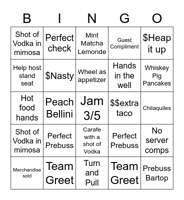 Mother's Day BINGO Card