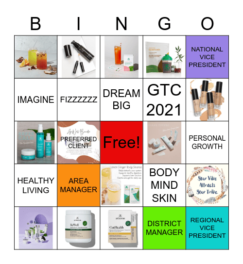 ARBONNE BINGO Card