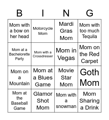 Mother's Day Bingo Card