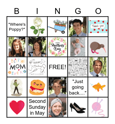 Happy Mother's Day! Bingo Card