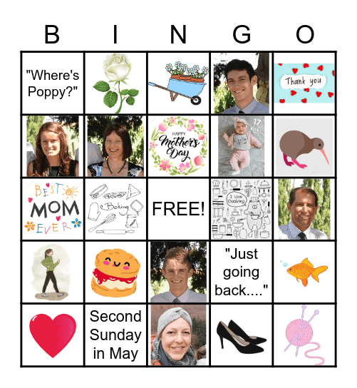 Happy Mother's Day! Bingo Card