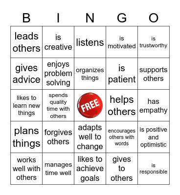 Find someone who... Bingo Card