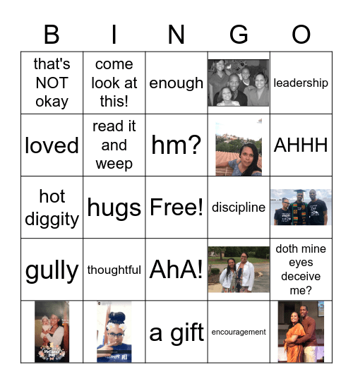 Mother's Day Bingo Card