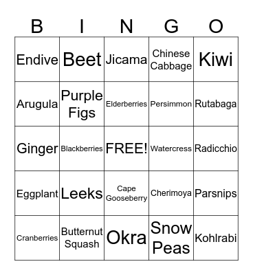 Cancer Fighter Bingo Card