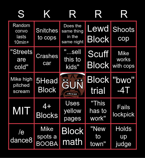 50 Gang Homework (by Λtlas) Bingo Card