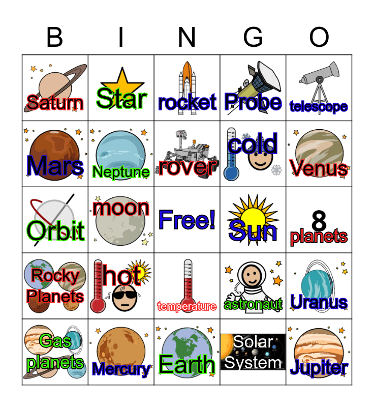 Want a free astronomy game about the planets? {Planetary Bingo} 