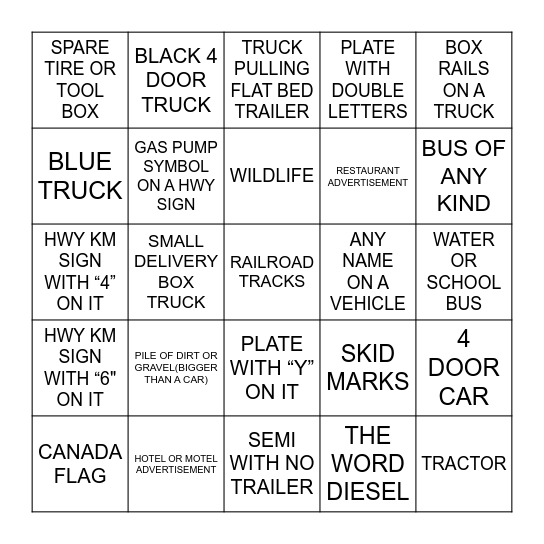 Bingo Card