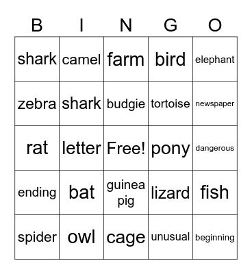 More 1 Unit 10 Pt 1 Bingo Card
