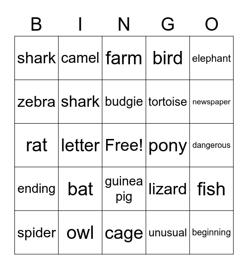 More 1 Unit 10 Pt 1 Bingo Card