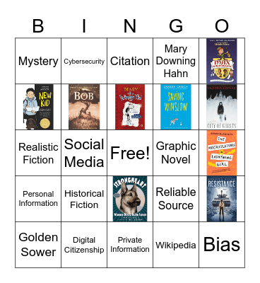 Library Bingo Card