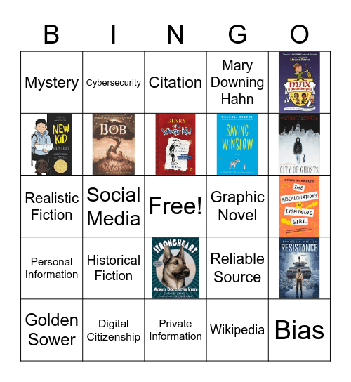 Library Bingo Card