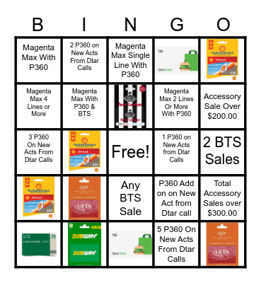 CT South Cash Out Bingo Card